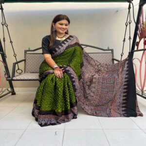 Most authentic Bandhini Modal Sarees - Image 8