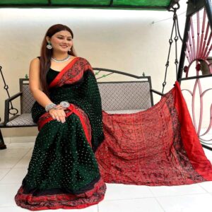 Most authentic Bandhini Modal Sarees - Image 9