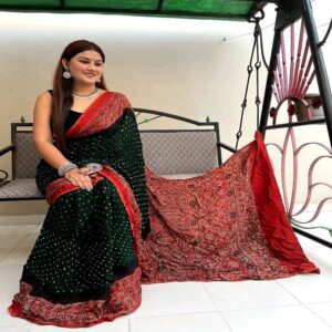 Most authentic Bandhini Modal Sarees - Image 11