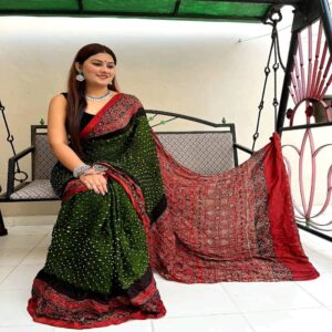 Most authentic Bandhini Modal Sarees - Image 14