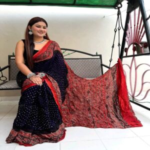Most authentic Bandhini Modal Sarees - Image 16