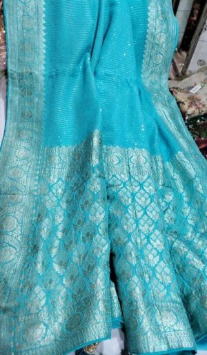 Georgette Saree with Sequence work