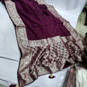 Georgette Saree with Sequence work - Image 9