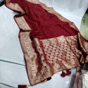Georgette Saree with Sequence work - Image 10