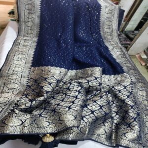 Georgette Saree with Sequence work - Image 12