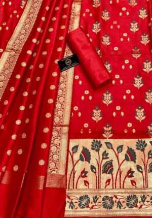 Semi Katan Silk Dress Material