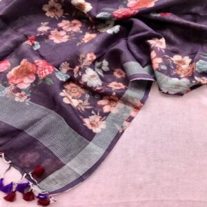 Linen Dress Material and Dupatta - Image 2