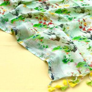 Linen Dress Material and Dupatta - Image 6