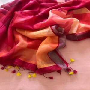 Linen Dress Material and Dupatta - Image 11