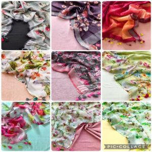 Linen Dress Material and Dupatta - Image 12