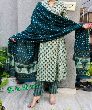 Kurti Set Pure Cotton Angrakha