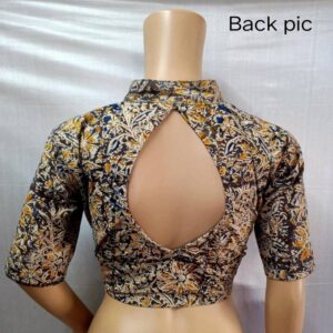 Cotton blouse Ajrakh & Kalamkari handblock print - Image 9