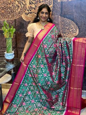 Ikkat Silk Saree - Image 7