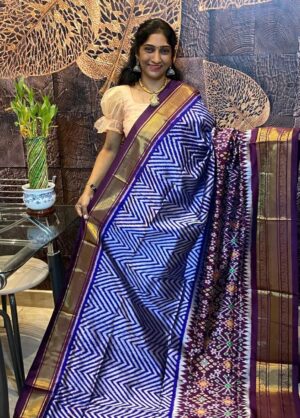 Ikkat Silk Saree - Image 5