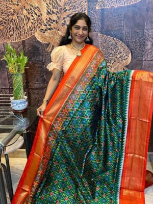 Ikkat Silk Saree - Image 9