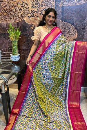 Ikkat Silk Saree - Image 3