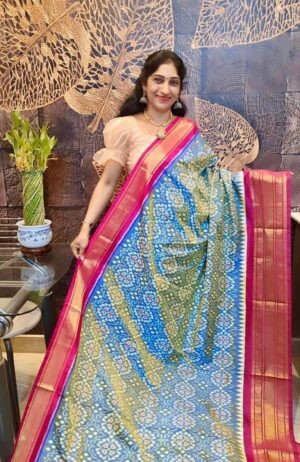 Ikkat Silk Saree - Image 4