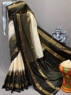 Ikkat Pure Silk Sarees - Image 7