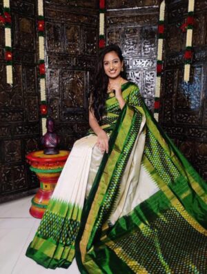 Ikkat Pure Silk Sarees - Image 8