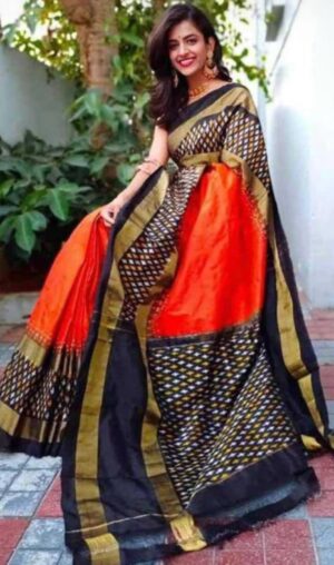 Ikkat Pure Silk Sarees - Image 12