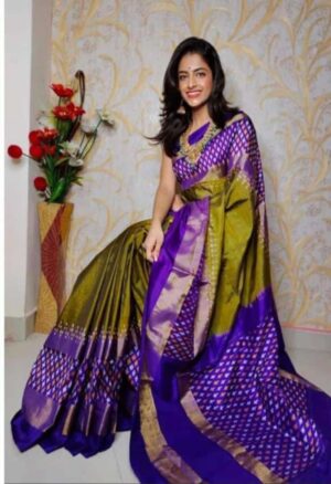 Ikkat Pure Silk Sarees - Image 15