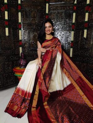 Ikkat Pure Silk Sarees - Image 4