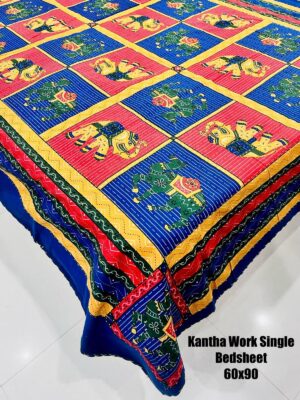 Kantha work Single Bedspread - Image 18