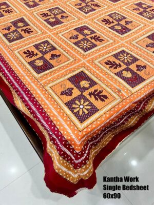 Kantha work Single Bedspread - Image 11