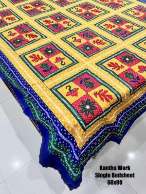 Kantha work Single Bedspread - Image 2