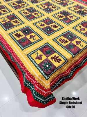 Kantha work Single Bedspread - Image 24