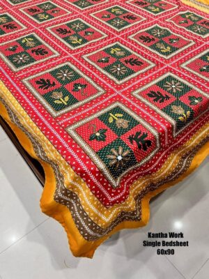 Kantha work Single Bedspread - Image 3