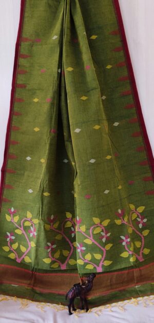 Cotton Jamdani Saree - Image 33