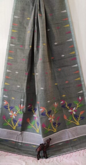 Cotton Jamdani Saree - Image 28