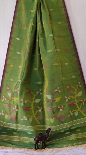 Cotton Jamdani Saree - Image 37