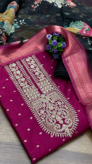 Jacquard Dress Material