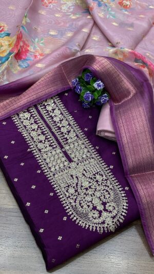 Jacquard Dress Material - Image 3