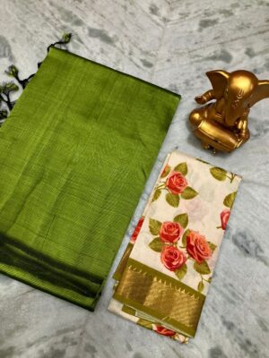 Mangalagiri Silk Cotton Saree - Image 3