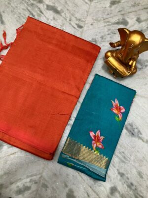 Mangalagiri Silk Cotton Saree - Image 10