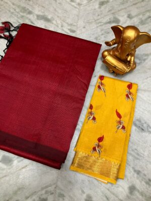 Mangalagiri Silk Cotton Saree - Image 12