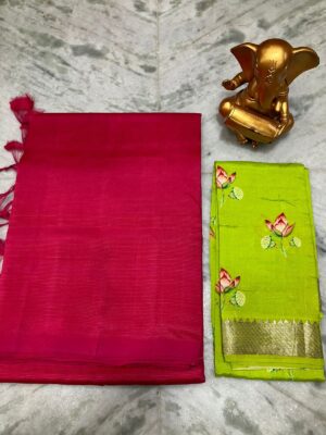 Mangalagiri Silk Cotton Saree - Image 22