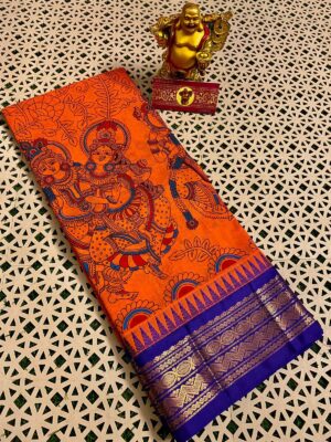 Gadwal Cotton Printed Sarees - Image 16
