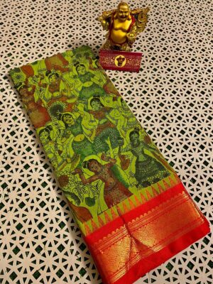 Gadwal Cotton Printed Sarees - Image 19
