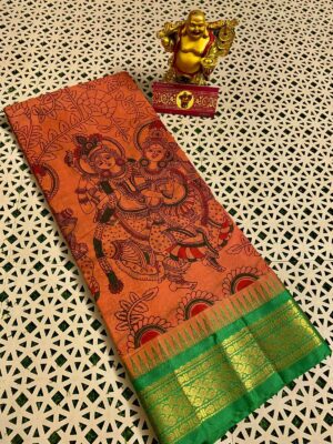 Gadwal Cotton Printed Sarees - Image 18