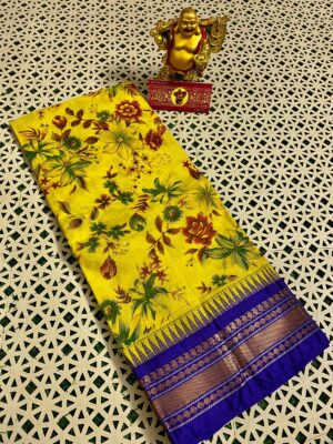 Gadwal Cotton Printed Sarees - Image 26