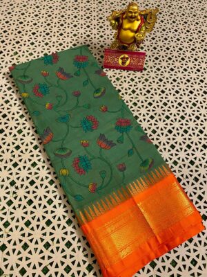 Gadwal Cotton Printed Sarees - Image 8