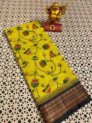 Gadwal Cotton Printed Sarees - Image 15