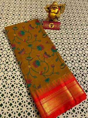 Gadwal Cotton Printed Sarees - Image 9