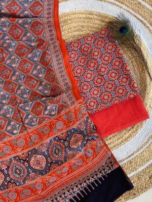 Ajrakh Dress Material - Image 17