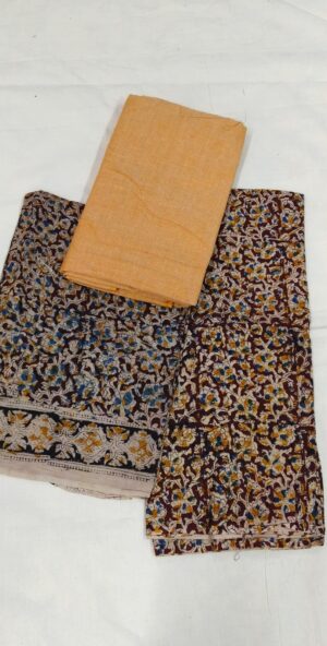 Kalamkari Ikkat Dress Material - Image 10