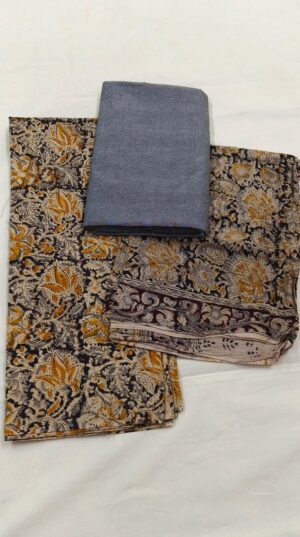 Kalamkari Ikkat Dress Material - Image 2